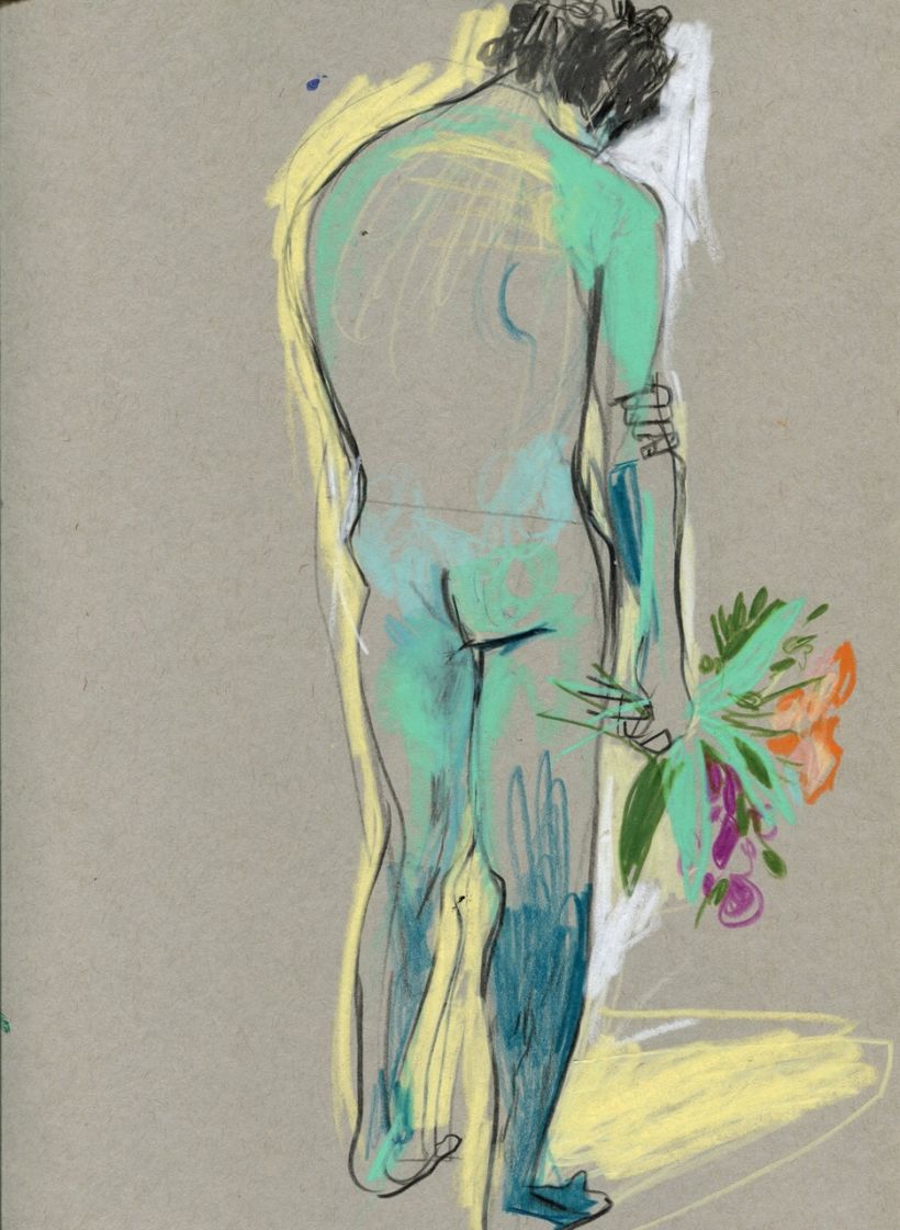Life drawing sessions. Male figure.  6