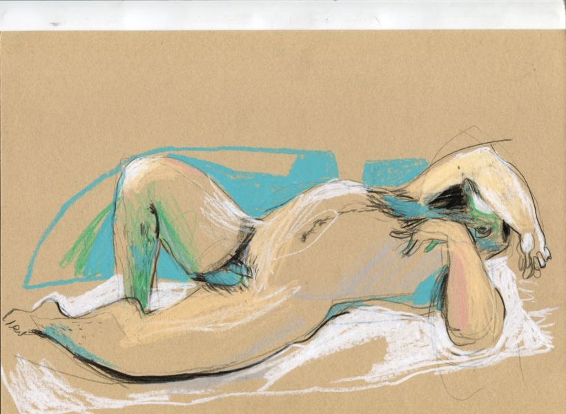 Life drawing sessions. Male figure.  16