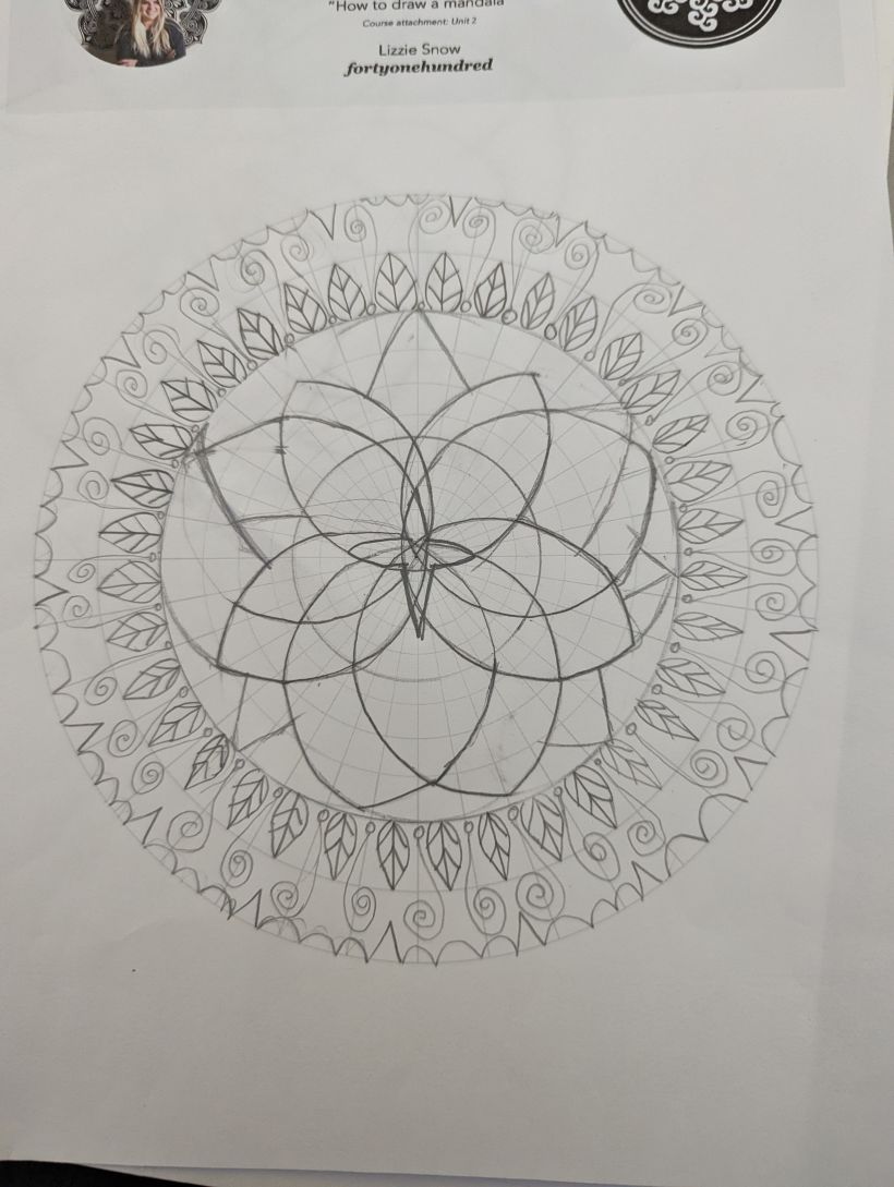 My project for course: The Art of Mandala Drawing: Create Geometric Patterns 7