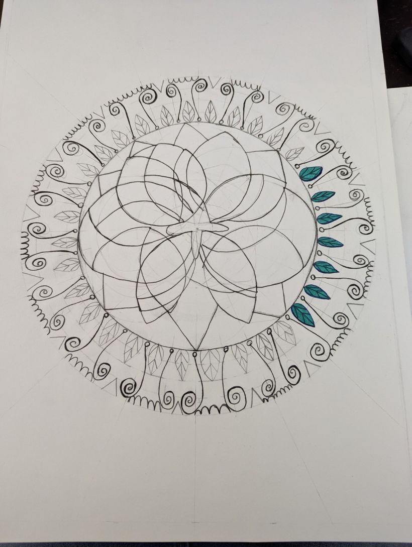 My project for course: The Art of Mandala Drawing: Create Geometric Patterns 4