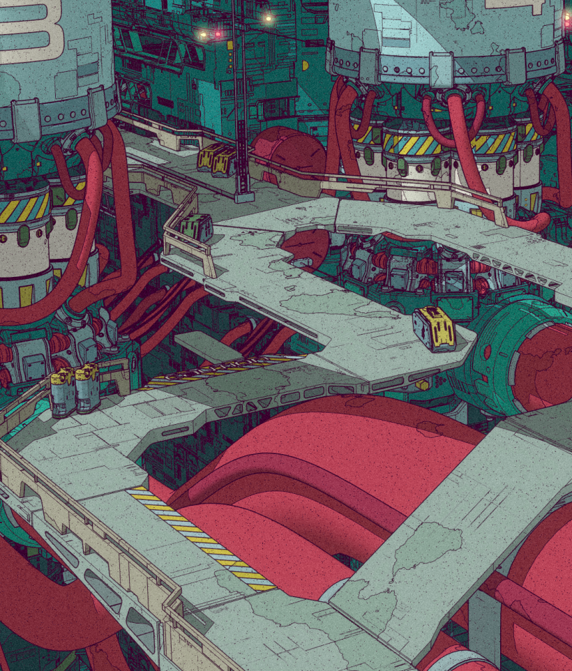 3D Toon-Style Environment Art with Arnold: Factory Reactor 4