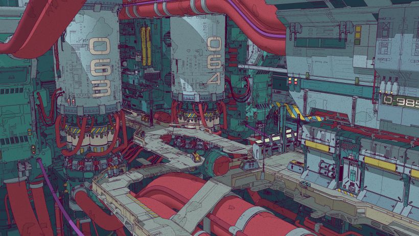 3D Toon-Style Environment Art with Arnold: Factory Reactor 14