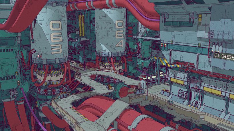 3D Toon-Style Environment Art with Arnold: Factory Reactor 15