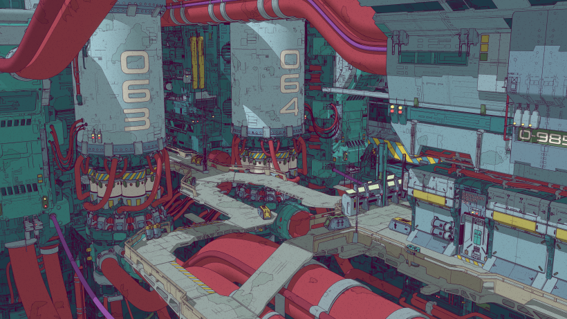 3D Toon-Style Environment Art with Arnold: Factory Reactor 16