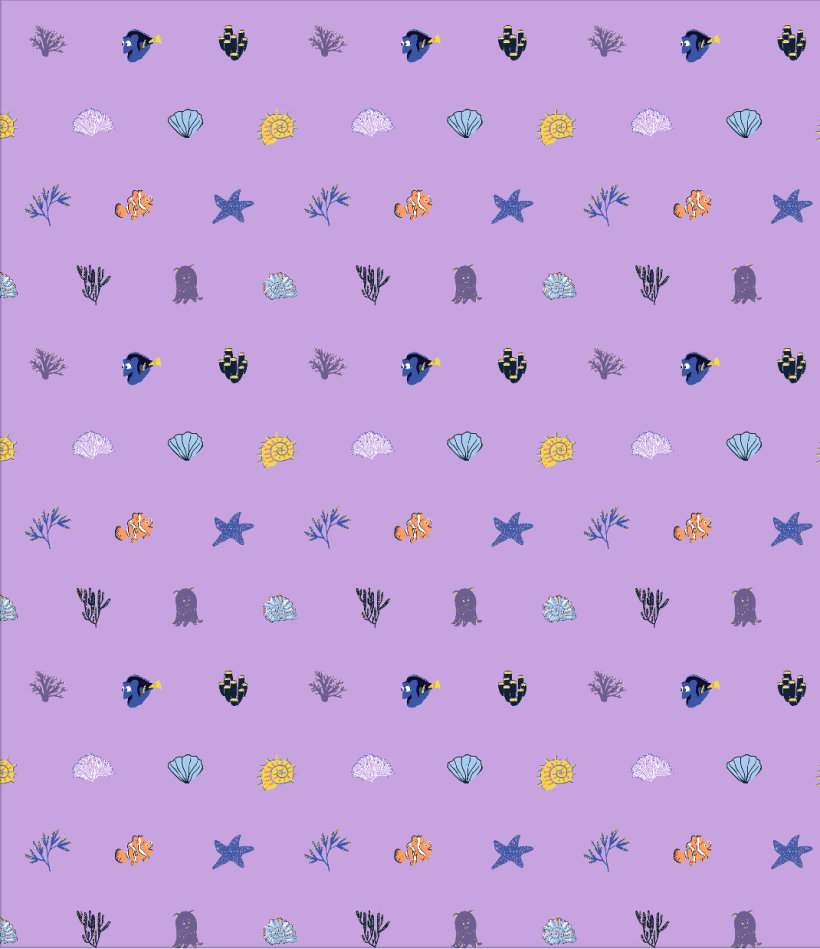 Mi proyecto del curso: Diseño de patrones ilustrados_ Buscando a Nemo 9