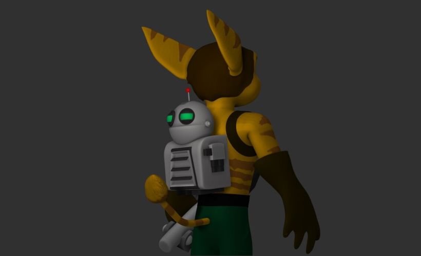 PlayStation 2 - Ratchet & Clank - Ratchet (1) - 3D model by