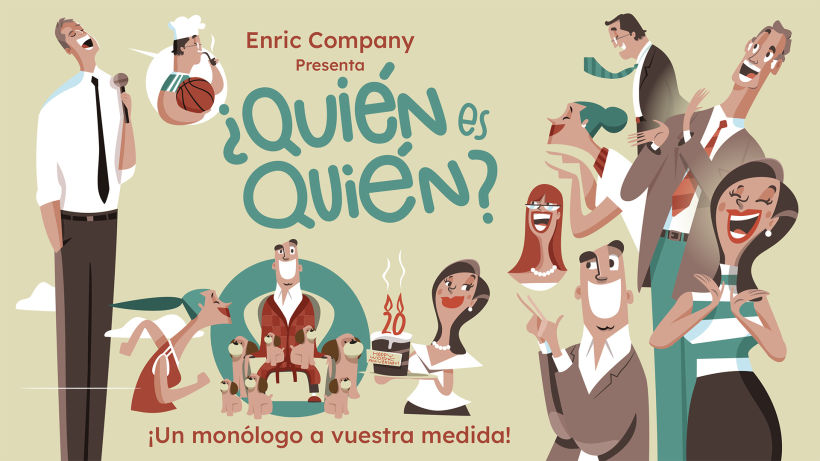 Diseño del cartel del espectáculo "Quién es Quién".  ENRIC COMPANY. Speaker y comunicador.  5