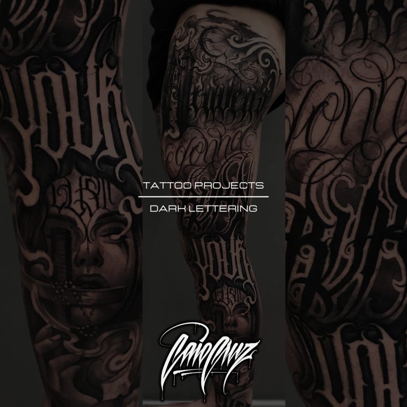 Tattoo Dark Lettering 1