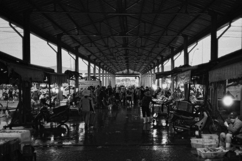 Just one part of Tho Quang wholesale seafood market.
