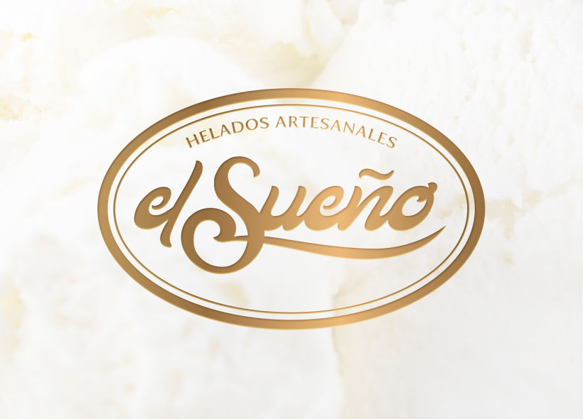 Diseño de logotipo para “El Sueño”, una heladería ubicada En el municipio de Candelaria, Tenerife. 1