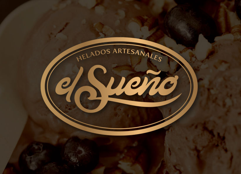Diseño de logotipo para “El Sueño”, una heladería ubicada En el municipio de Candelaria, Tenerife. 2