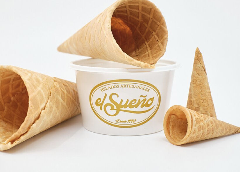 Diseño de logotipo para “El Sueño”, una heladería ubicada En el municipio de Candelaria, Tenerife. 3