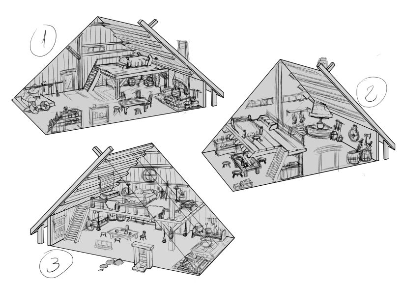 La Casa de Sigrid, Mi proyecto del curso: Desarrollo visual desde cero: ilustra escenarios imaginarios 3