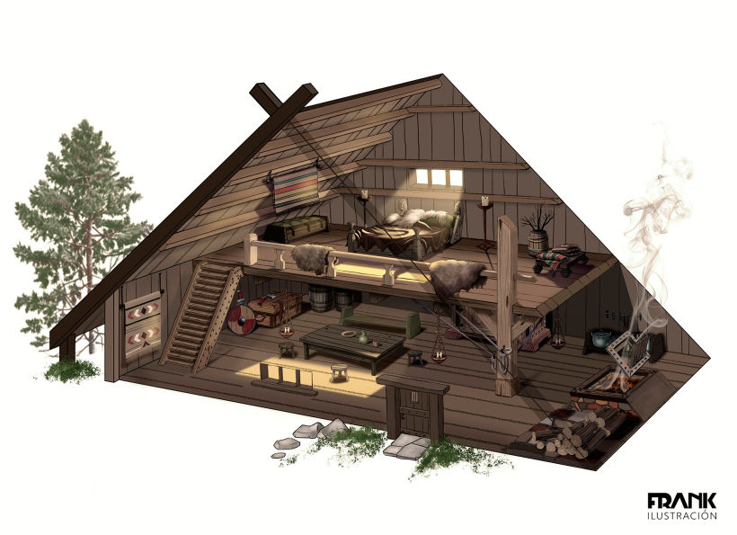La Casa de Sigrid, Mi proyecto del curso: Desarrollo visual desde cero: ilustra escenarios imaginarios 7