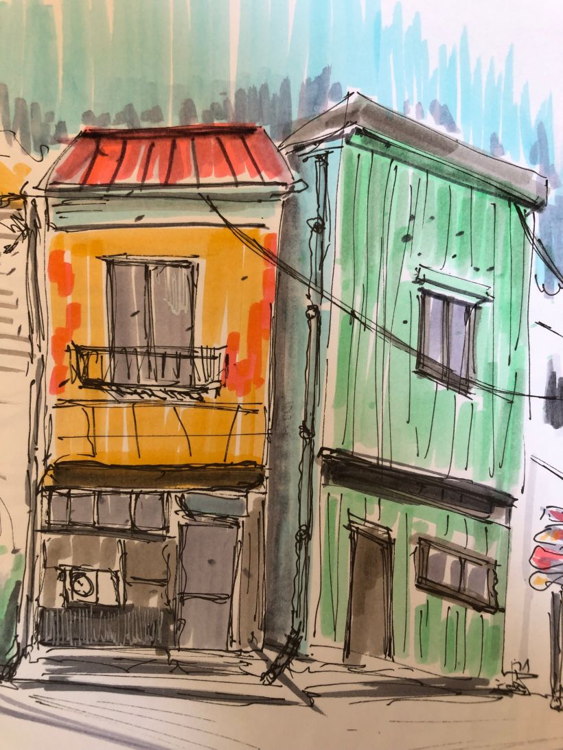 My project for course: Expressive Architectural Sketching with Colored  Markers