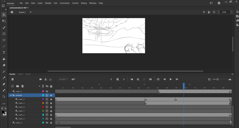 Disaster (Corto animado del curso "Animación desde cero con Adobe Animate") 4