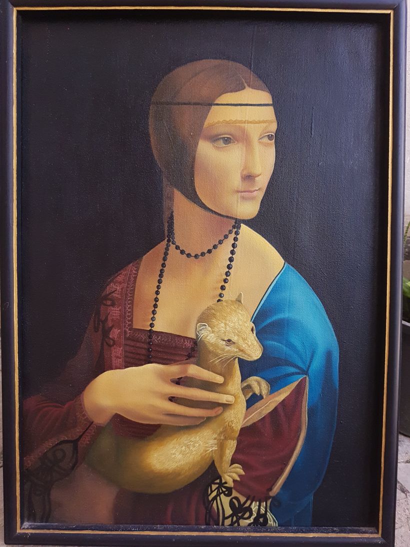 Copia de "Dama del Armiño", de Leonardo da Vinci 2