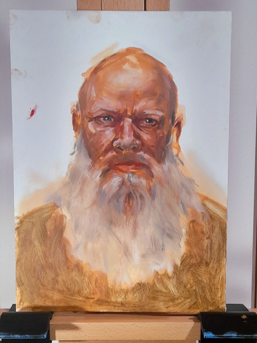 "Graeme" Oil study from life