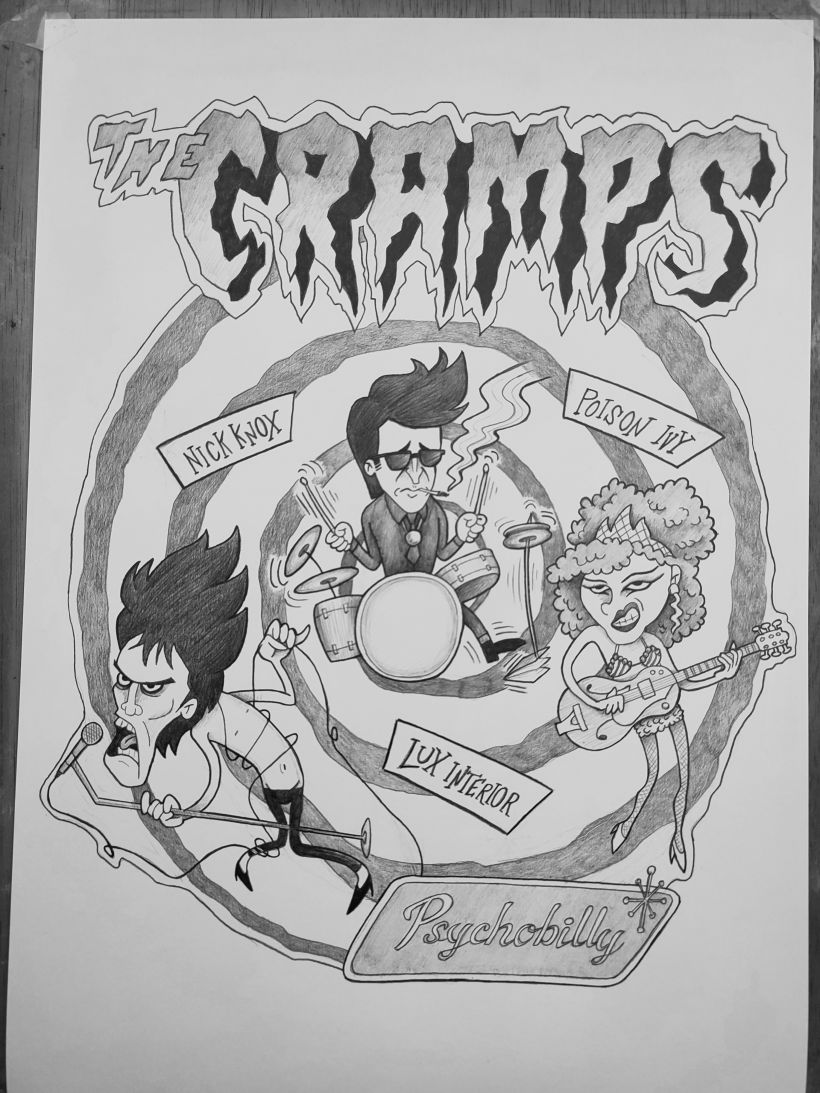 "The Cramps" estilo cartoon 1