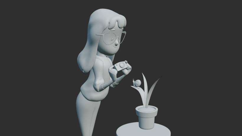 3d sculpture based on the illustration by @mayonose 4
