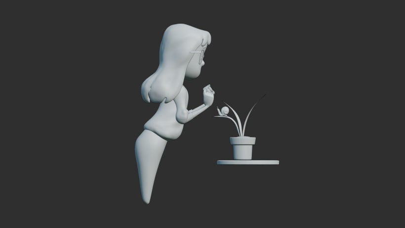 3d sculpture based on the illustration by @mayonose 5