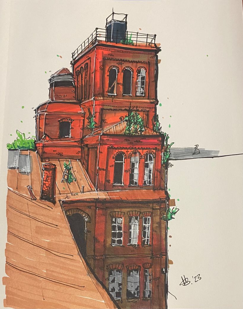 My project for course: Expressive Architectural Sketching with Colored Markers 1