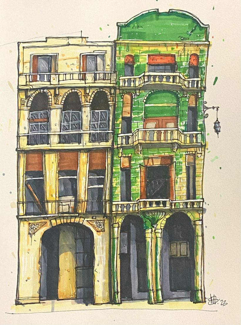 My project for course: Expressive Architectural Sketching with Colored Markers 9