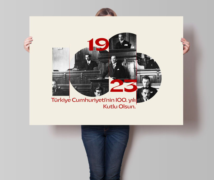 100th ANNIVERSARY OF THE REPUBLIC OF TURKIYE 2023 / LOGO and POSTER 1