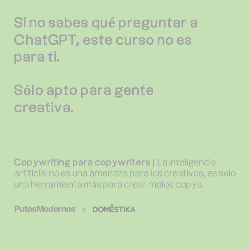 Mi proyecto del curso: Copywriting para copywriters 8