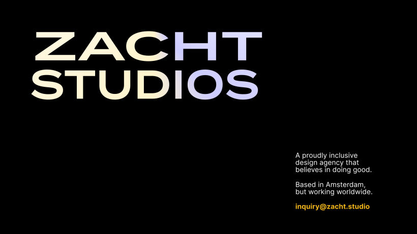 Zacht Studios: Final Project for Presentation Design for Creatives 2