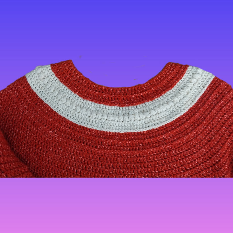 Mi proyecto del curso: Top-down: prendas a crochet de una sola pieza 1