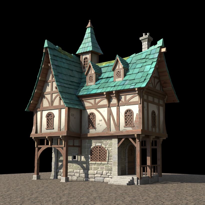 Casa Medieval Simples, creation #8507