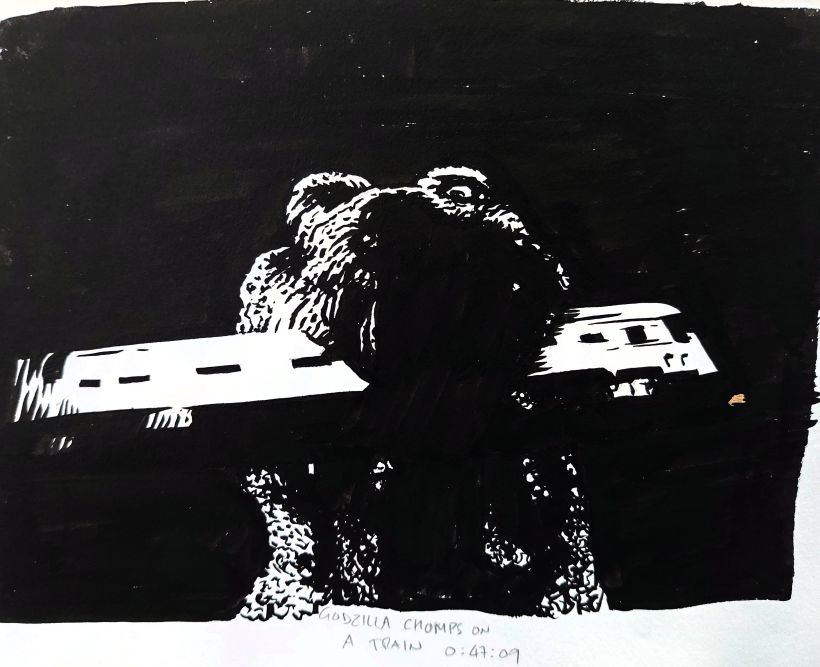 Reference image sketched from the film.