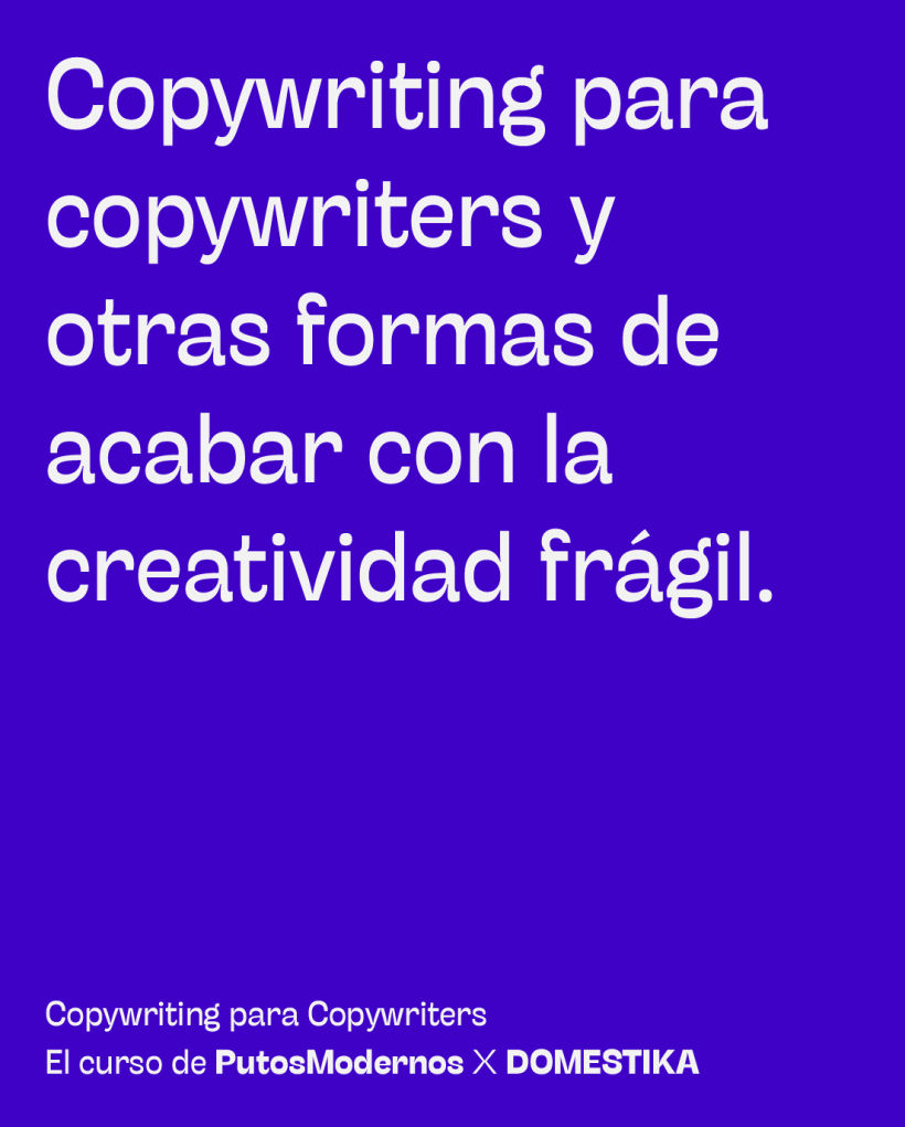 Mi proyecto del curso: Copywriting para copywriters 1