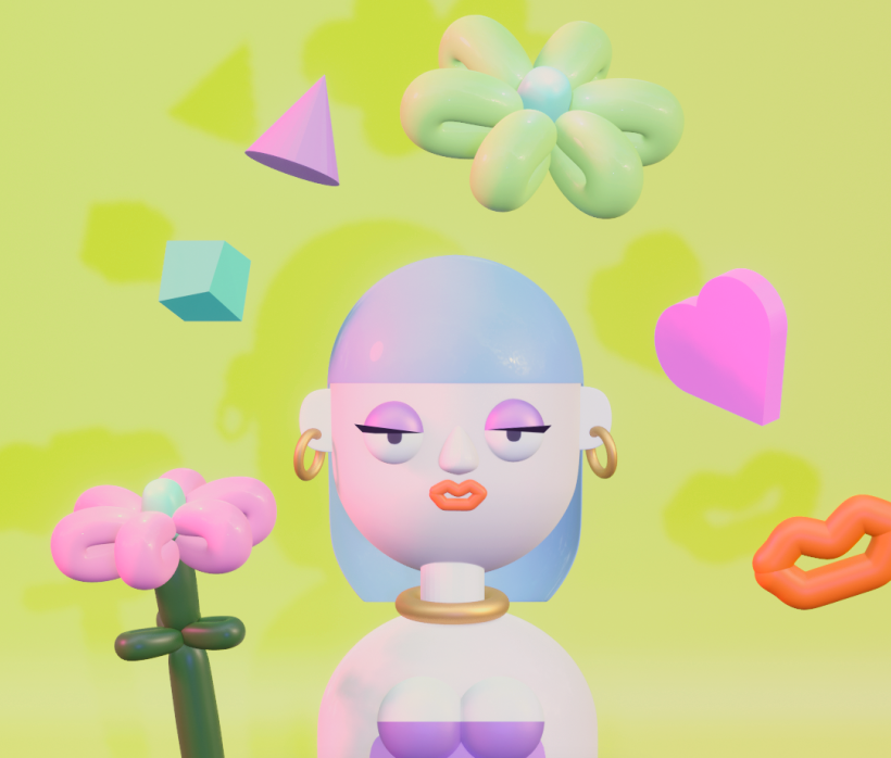 Mi proyecto del curso: Creación de personajes kawaii en 3D con Blender 2