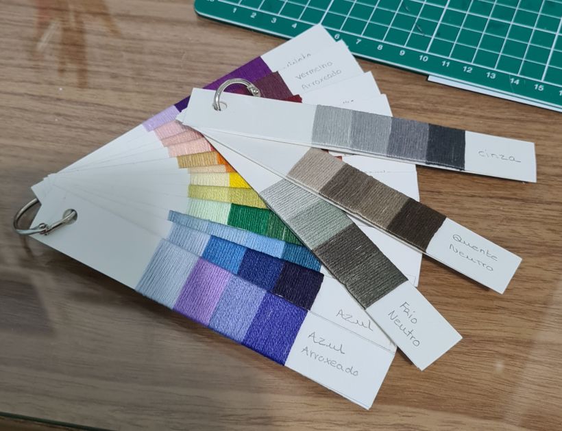 Meu projeto do curso: Teoria da cor para projetos têxteis 1