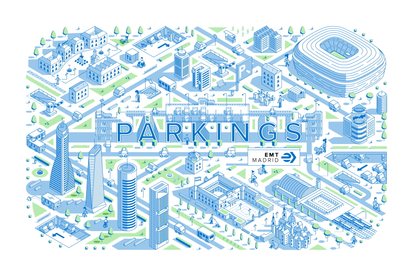 Parkings - EMT Madrid | Infografía 1