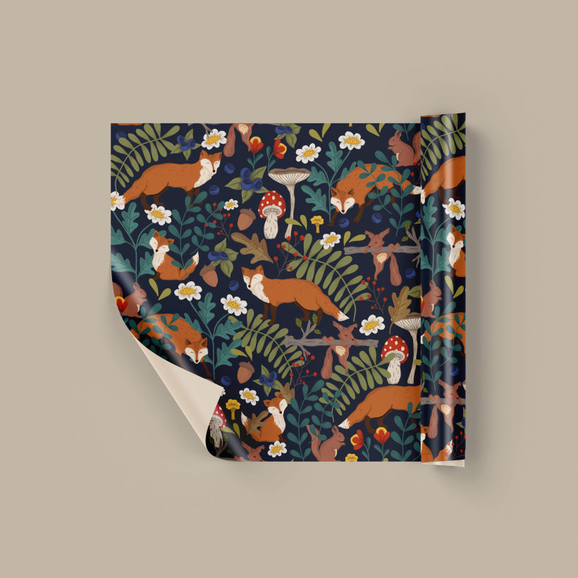 My project for course: Digital Pattern Illustration Inspired by Flora and Fauna 5