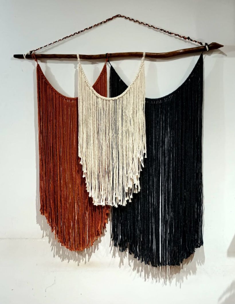 Mi proyecto del curso: Introducción al macramé: creación de un tapiz decorativo 1