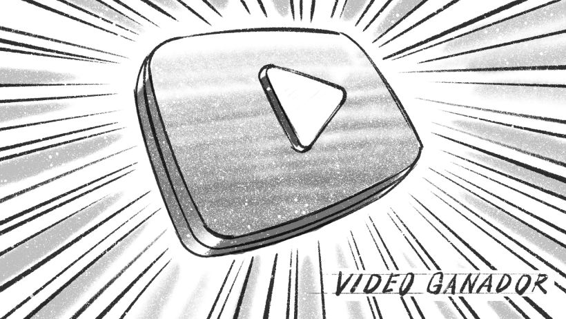 Davis Lisboa, "YouTube", 2022, Procreate, 1476 x 831 px, Mr. Goldwind, Madrid, España | Spain