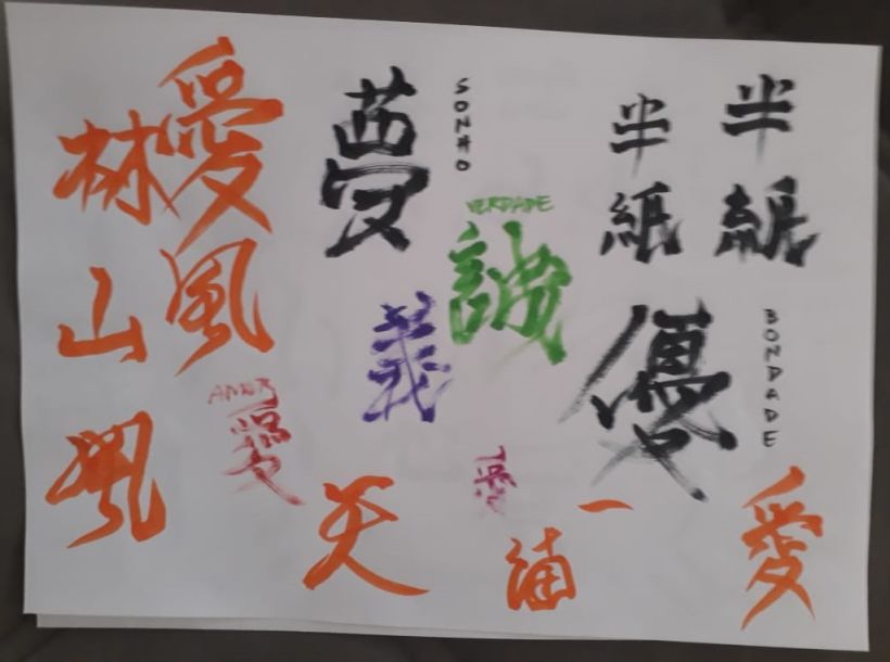 Meu projeto do curso: Shodo: introdução à caligrafia japonesa 2
