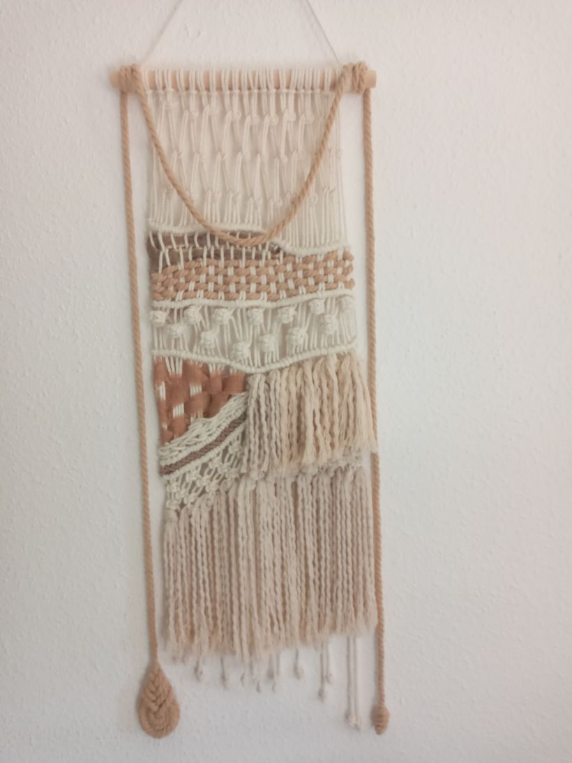 Mi proyecto del curso: Introducción al macramé: creación de un tapiz decorativo 2