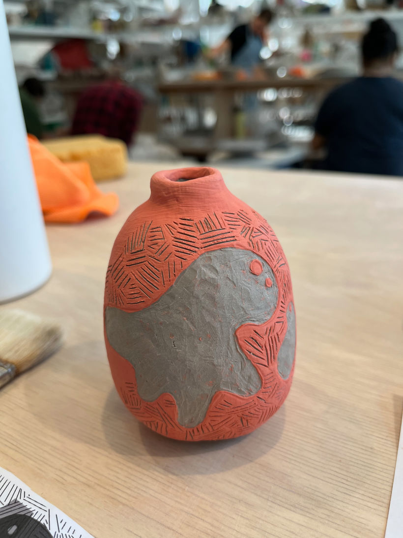 Ceramic piece in progress