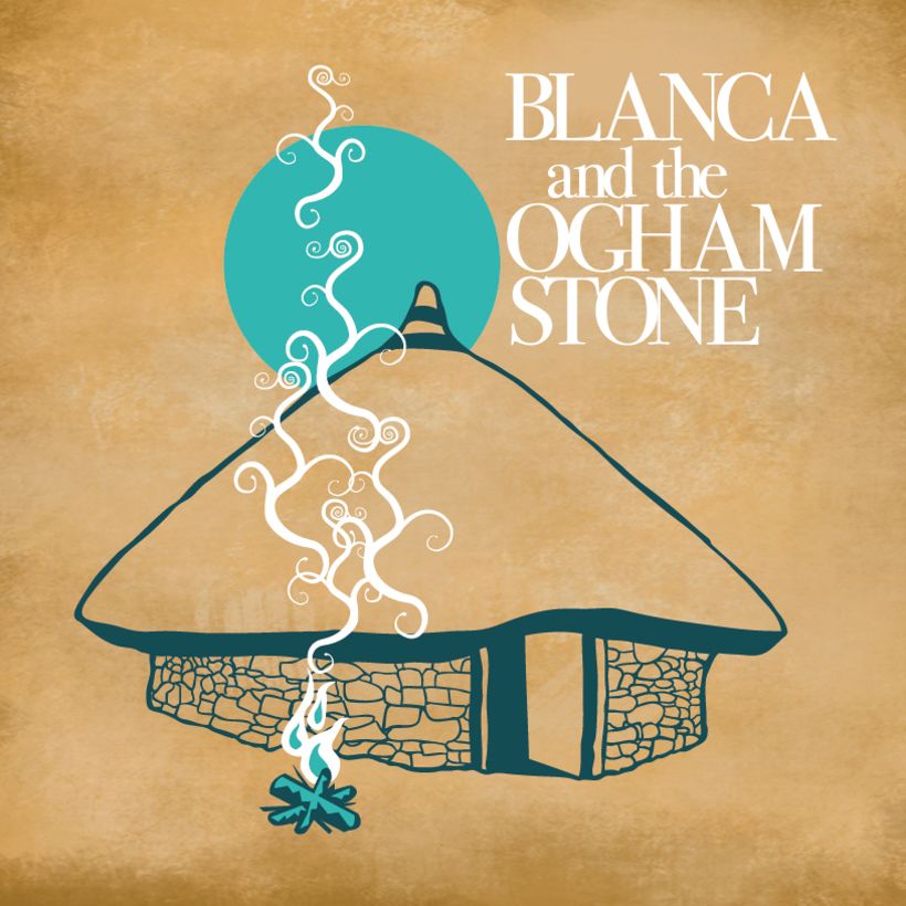 Blanca and the Ogham Stone Square Business cards  9
