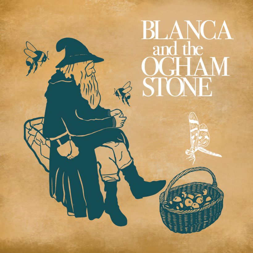 Blanca and the Ogham Stone Square Business cards  11