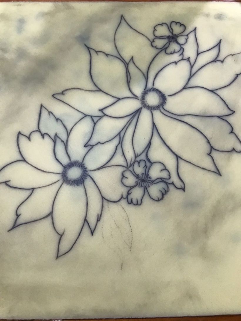 Mi proyecto del curso: Tatuaje botánico con puntillismo 3