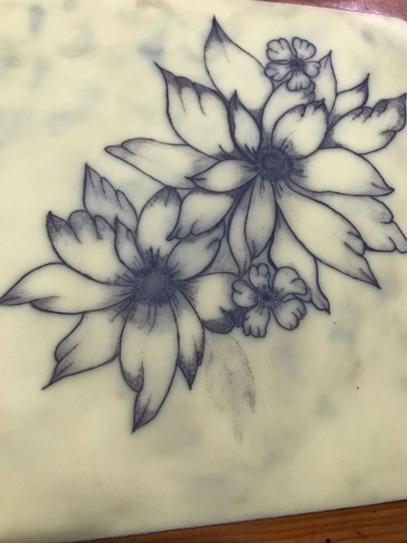 Mi proyecto del curso: Tatuaje botánico con puntillismo 4
