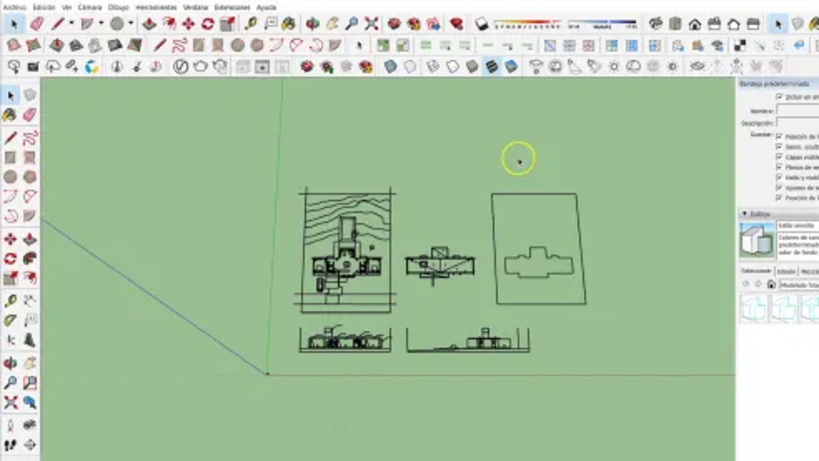 SketchUp Tutorial: importing a CAD file step by step 6