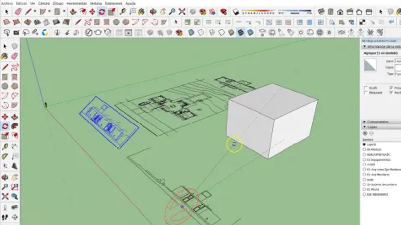 SketchUp Tutorial: importing a CAD file step by step 14