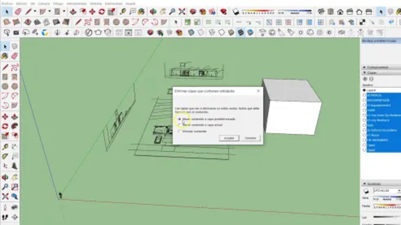 SketchUp Tutorial: importing a CAD file step by step 16